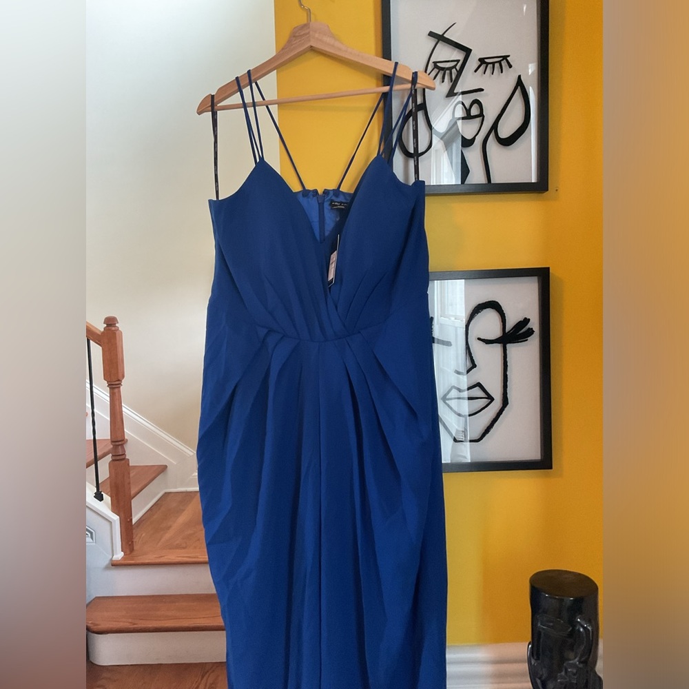 City Chic Maxi Luciana Electric Blue NWT Size S/16W